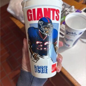 Vintage Coca-Cola New York NY Giants ICEE Coca Cola Cup with Red and Blue Design